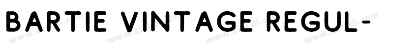 Bartie Vintage Regul字体转换